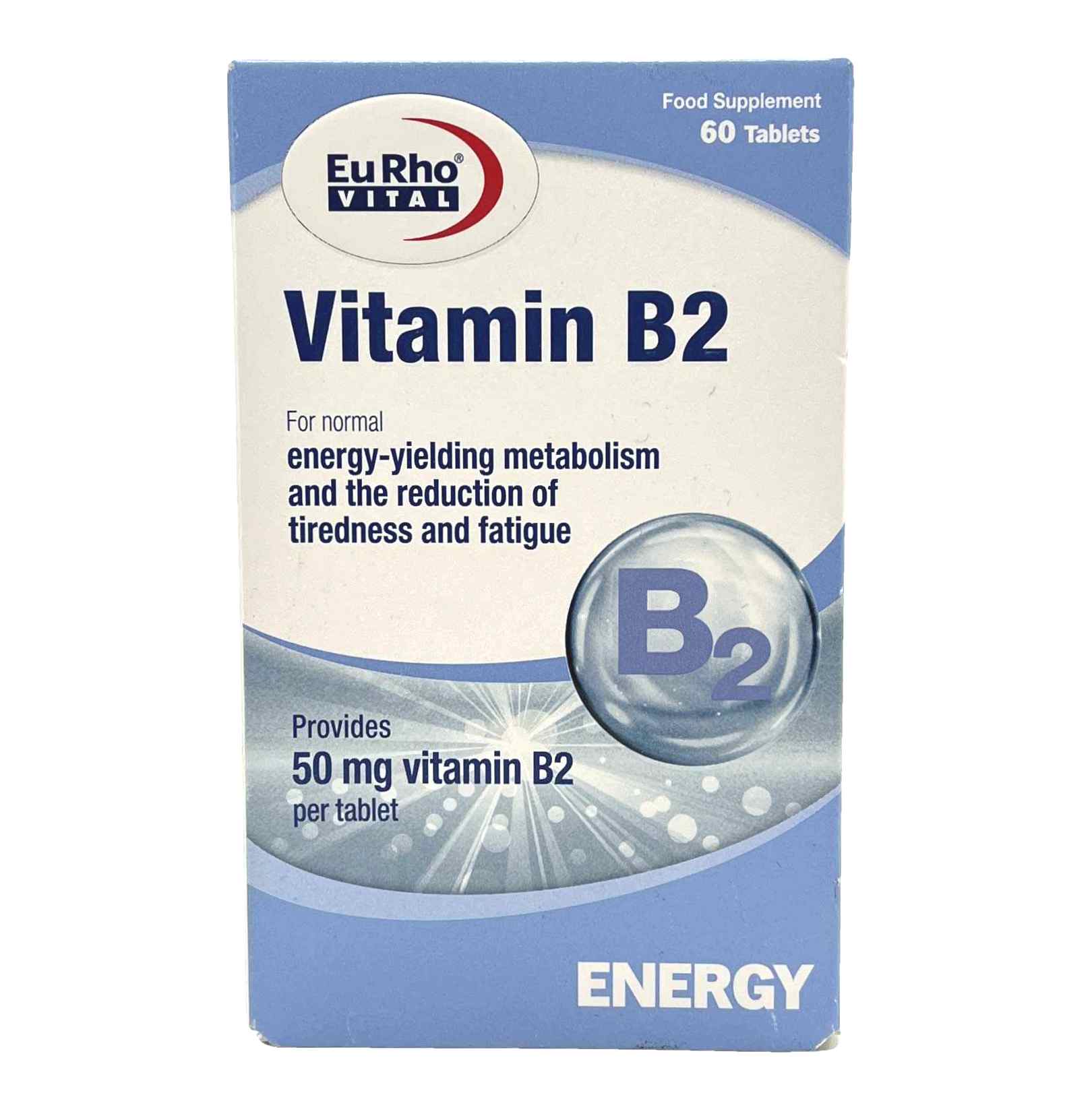 قرص ویتامین ب2 یوروویتال Eurho Vital Vitamin B2